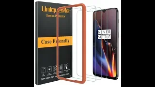 UniqueMe Tempered Glass Screen Protector With Easy Installation Tool For Cellphone