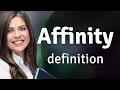 Affinity meaning of AFFINITY