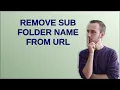Remove sub folder name from URL