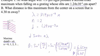 HTPIB12F3 Diffraction Grating Example