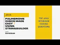 Check if a String is a Palindrome in Java using StringBuilder DEVMITRULU