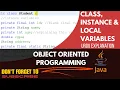 Difference between Class Instance Local Variable URDU Explanation