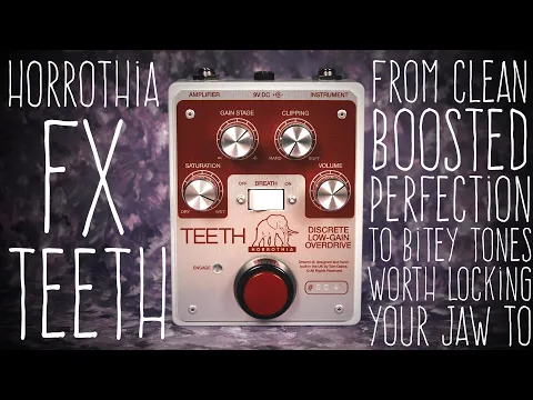 Horrothia FX TEETH Discrete Low-Gain Overdrive | Delicious Audio