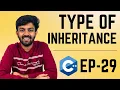 Types of Inheritance C for Beginners Ep-29 code io - Tamil