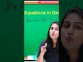 8x 4 3 x-1 7 in 30 seconds Linear EquationIn onevariable