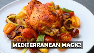Baked Mediterranean Chicken Thighs That Melt in Your Mouth! 🍗🔥