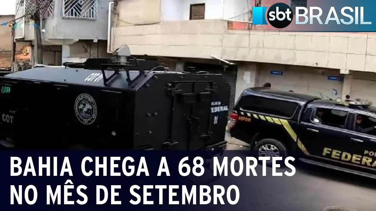 Bahia tem mais quatro mortos pela polícia e total chega a 68 em setembro | SBT Brasil (30/09/23)