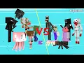 Lagu Siren Head, SCP-096, Piggy, Catoon Cat, Ice Scream vs Monster - Minecraft Animation