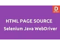 HTML Page Source using Selenium Java Webdriver