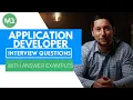 Application Developer Interview Questions with Answer Examples