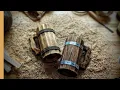 I Made two Wooden Beer Mugs Epic Medieval Tankard