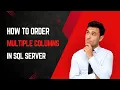 How to multiple column ordering in sql