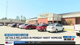 Details released in Monday night homicide in Bulloch County