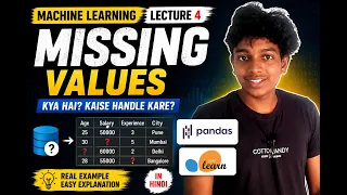 Data Preprocessing Missing Values Explained ML Course Lecture 4