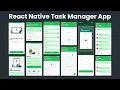 React Native Task Manager App with Folder Structure Download Free Code