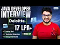 Lagu Deloitte Java Developer Interview Experience \u0026 Questions [ 17 LPA+ ]