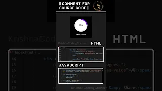 Circular Progress Bar Animation HTML CSS JS