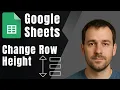 Google Sheets How to Change Row Height 2025 Tutorial