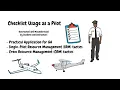 How to Use Aircraft Checklists SRM and CRM