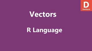 R Programming Vector Data Type