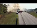 Moving truck catches fire snarling I-20 in Aiken County