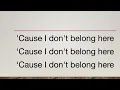 I Prevail | I Don’t Belong Here (Lyrics)