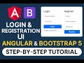 Build a Login Registration UI with Angular Bootstrap 5 Step-by-Step Tutorial