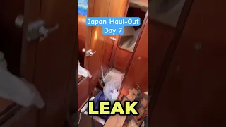 Japan Haul-Out Day 7 #sailing #japan #japanadventures #offthebeatenpath #boatleak
