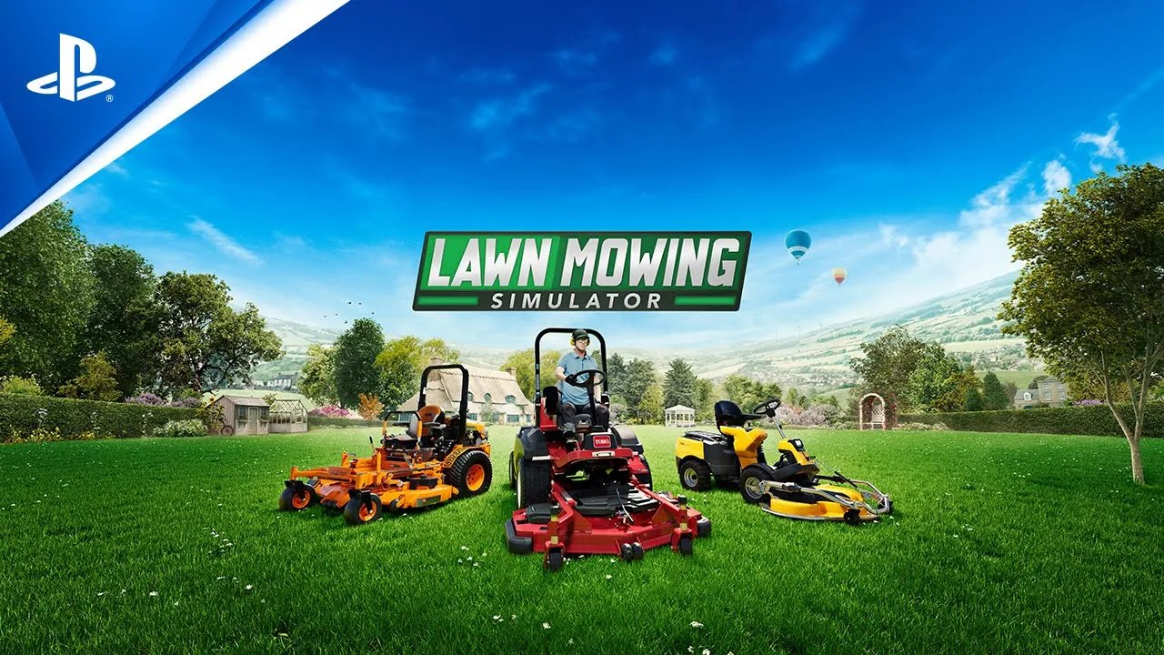 Lawn Mowing Simulator - Releasetrailer | PS5, PS4