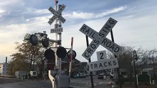 West Concord MA MBTA Commuter Rail BRAND NEW 2024 Outbound to Fitchburg Commonwealth Ave Crossing