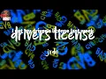 jxdn, "drivers license" (Lyrics)
