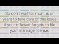 Marriage Licenses 3 Common Mistakes