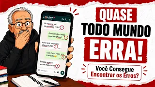 DESAFIO DE PORTUGUÊS: Você Consegue Identificar Todos os Erros Neste Texto de WhatsApp?
