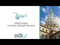 Creating a Budget Request - SIGMA 4 Snippet