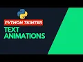 Dynamic Sliding Text Animation in Tkinter Python Animation Tkinter animations