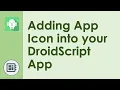 How to add an app icon in DroidScript
