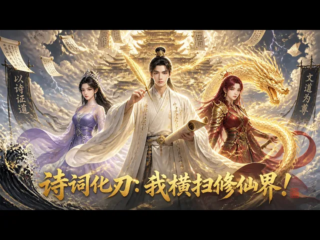 外卖仔穿越诗道修仙界,这里诗词能化兵刃!我背诵华夏千年诗词,一句千古名篇横扫天骄力压长老,北境退蛮族,对抗天道桎梏!