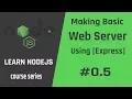 Node js Create a Basic Server Using Express 05