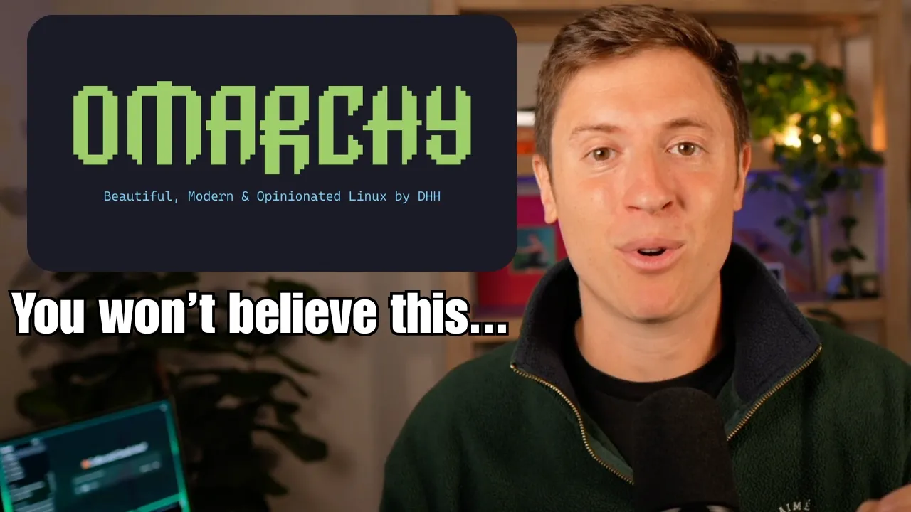 If you use AI, switch to Omarchy immediately: video thumbnail