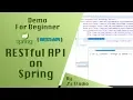 JAVA - Simple RESTful API on Spring framework Annotation-driven Eclipse