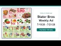 Stater Bros Weekly Ad 26 - 26 Best Deals