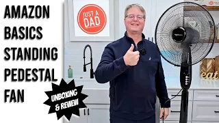 Amazon Basics Pedestal Fan Unboxing Setup and Review