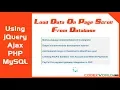 Load Data on Page Scroll from MySQL Database using jQuery Ajax PHP