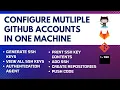Configure Multiple Github Accounts in One Machine SSH Mac Linux Windows