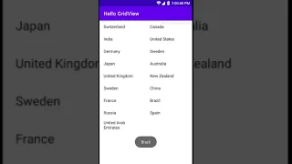 Android GridView-ArrayAdapter Output Android Studio Tutorial For Beginners Kotlin and Java