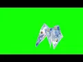 2000 Russian Ruble Flying Green Screen Russian Currency Flying