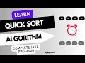 Learn Quick Sort Algorithm with Java program