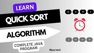 Learn Quick Sort Algorithm with Java program