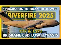 Download Lagu 🔴 RIVERFIRE Rehearsal Day 1 - C17 \u0026 C27J LOW Flypasts thru BRISBANE CBD