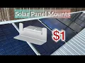 Solar panel mounting cheap diy on a metal roof